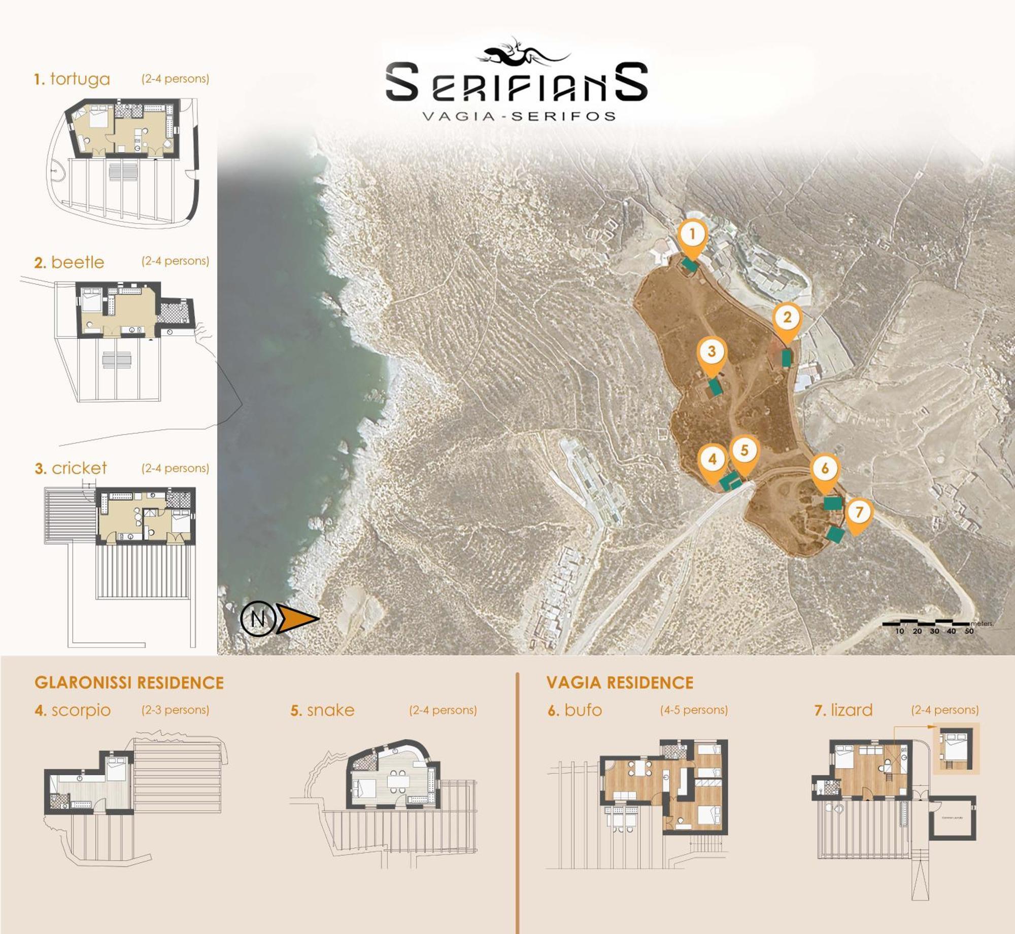Snake House 180 Sea View - Serifians Residences Vayiá Exterior foto